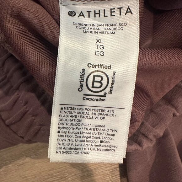ATHLETA WOMENS NEW XL SEASOFT PANTS PANTALON TAN - Picture 8 of 9